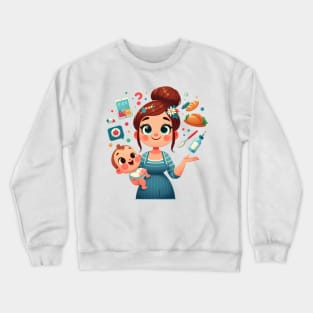 Cute Mother Crewneck Sweatshirt